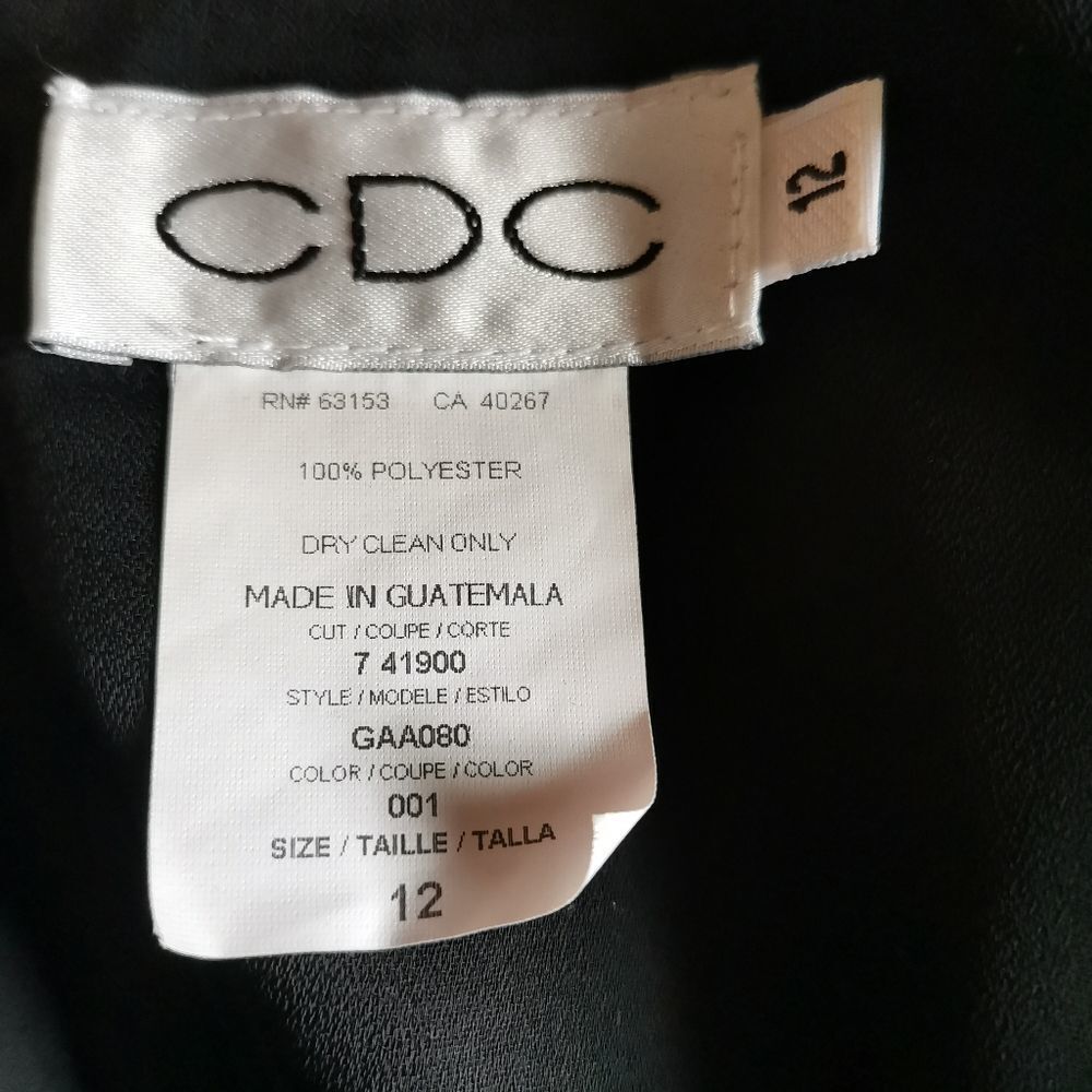 CDC Black Dress. - Picture 7 of 8